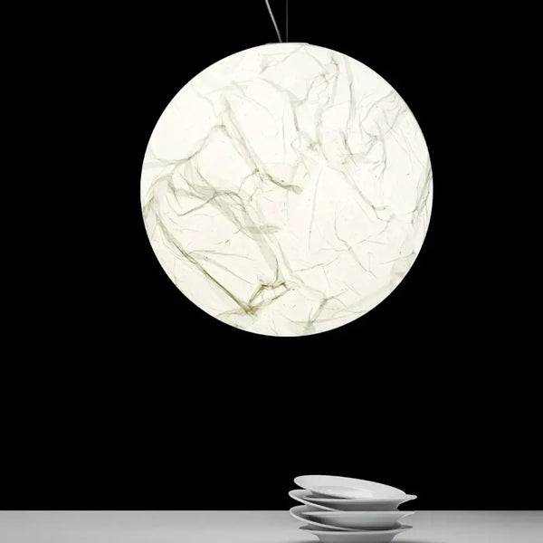 Lampe Suspendue Globe Marbré pour Salle à Manger