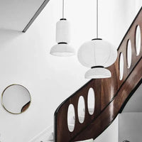 Lampe Suspendue Japandi en Papier Tissé