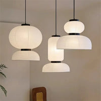 Lampe Suspendue Japandi en Papier Tissé