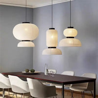 Lampe Suspendue Japandi en Papier Tissé