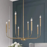 Suspension Chandelier Moderne en Laiton