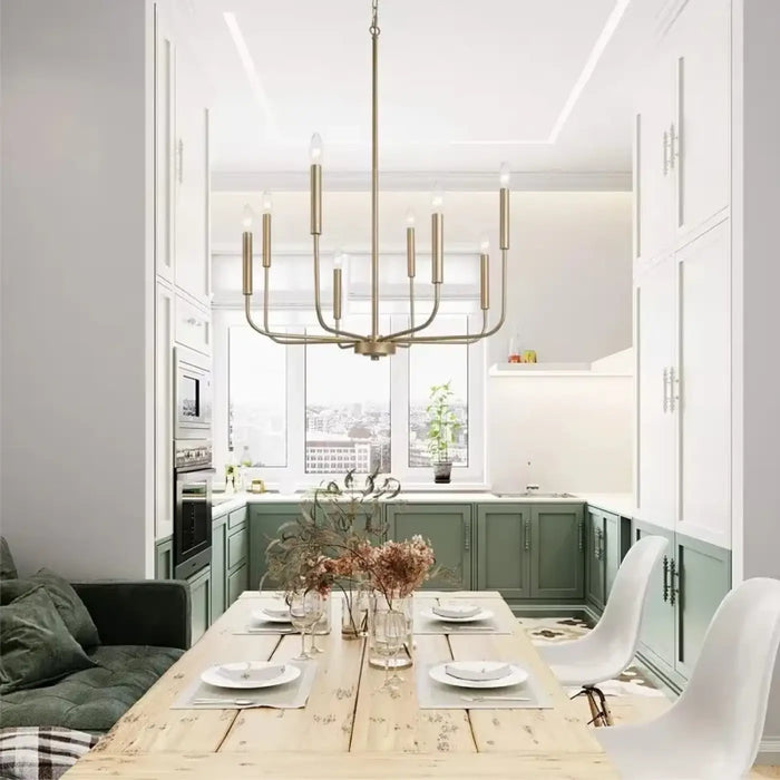 Suspension Chandelier Moderne en Laiton