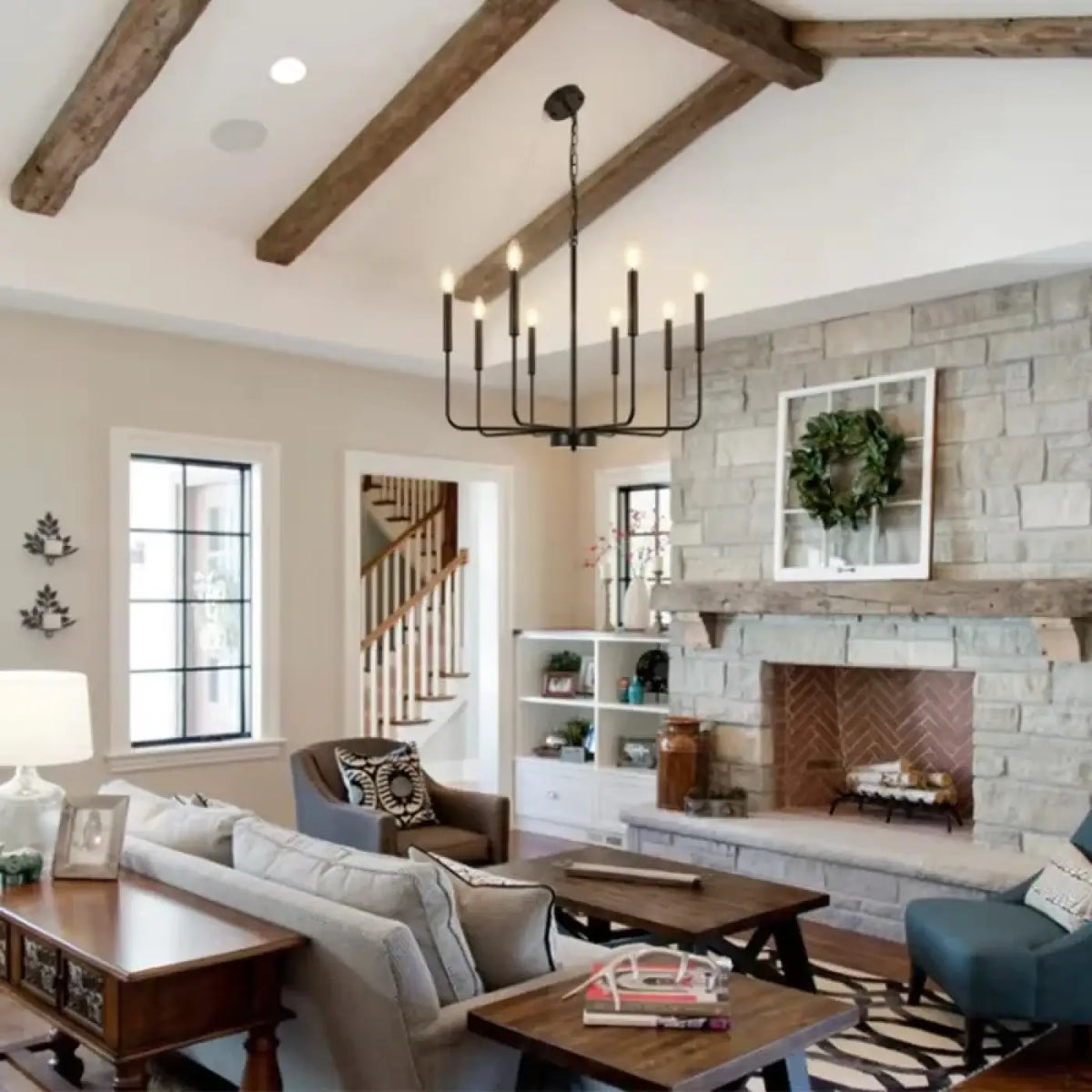 Suspension Chandelier Moderne en Laiton