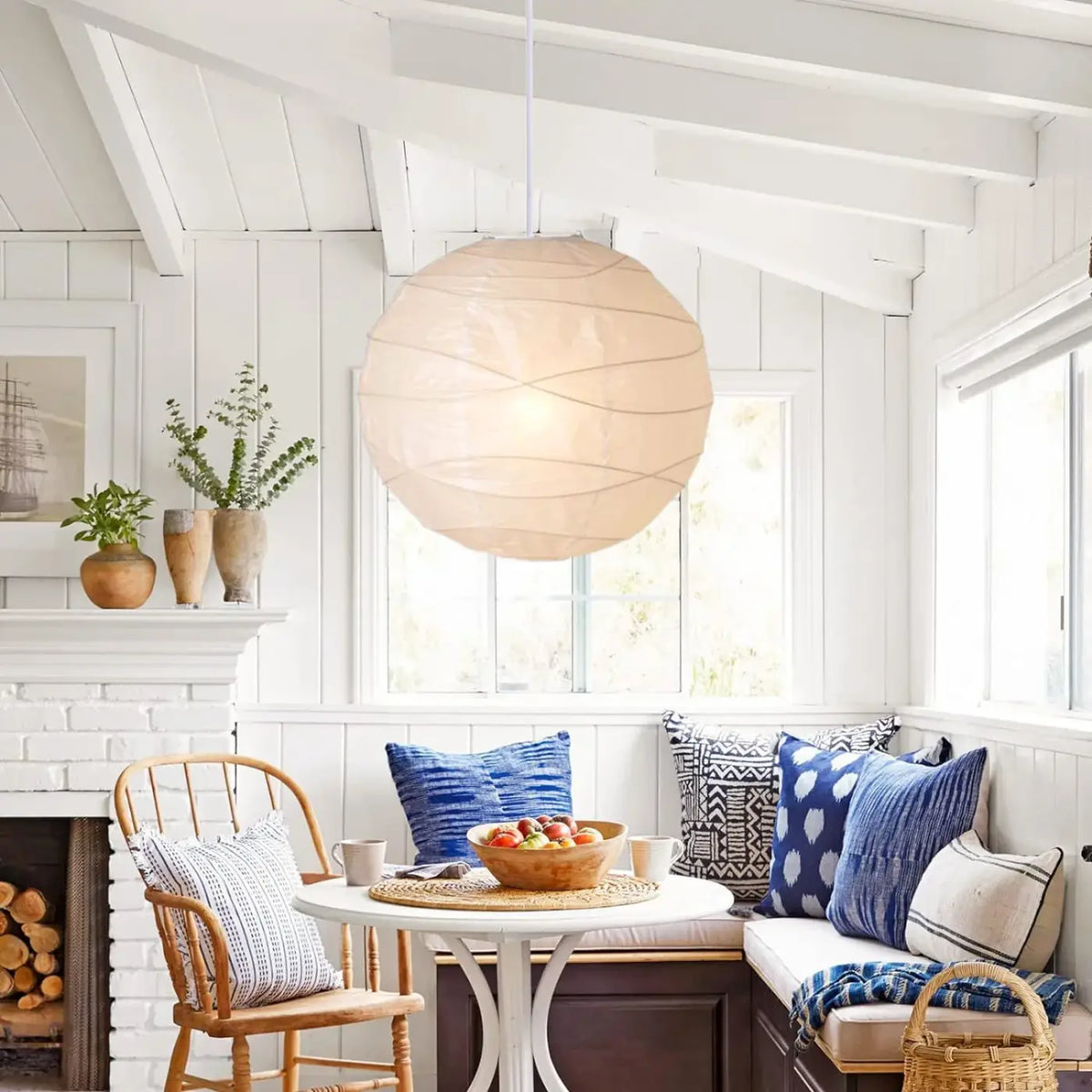 Lampe Suspendue Lanterne Japonaise Beige