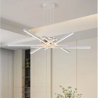 Lampe Suspendue LED Croisée pour Salon Moderne