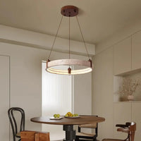 Lampe Suspendue Pierre Jaune et Verre Opalin