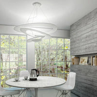 Lampe Suspendue LED Spirale Blanc Mat