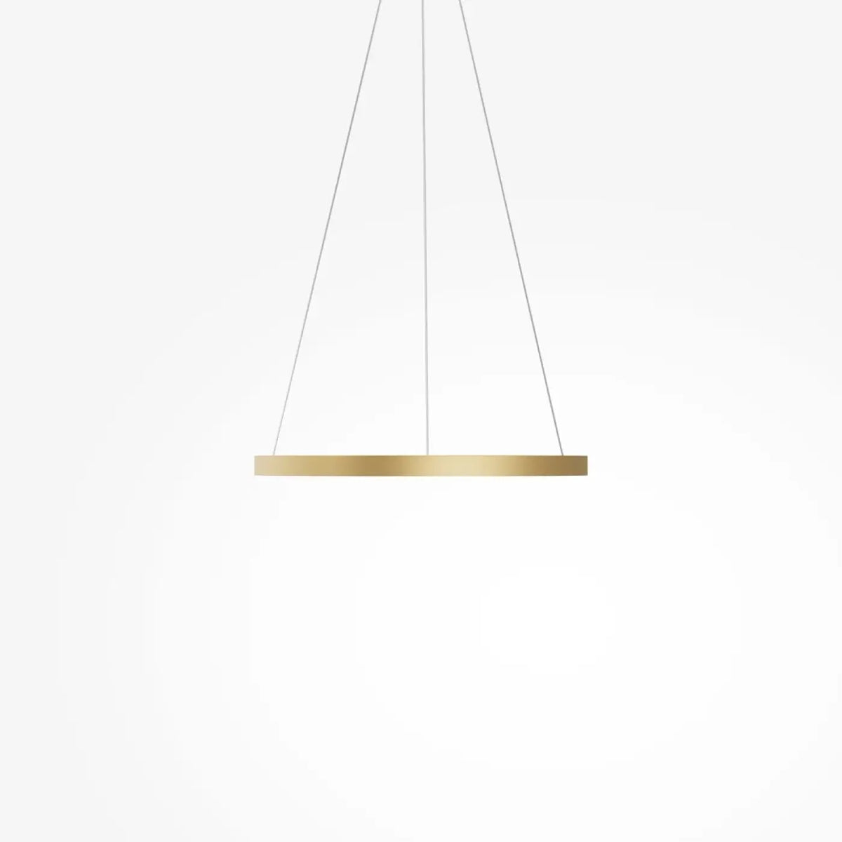 Suspension anneau LED réglable installée dans une entrée