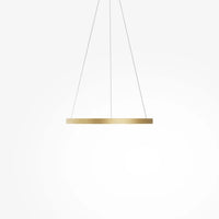 Suspension anneau LED réglable installée dans une entrée