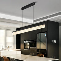 Suspension Linéaire Effet Cristal pour Salon