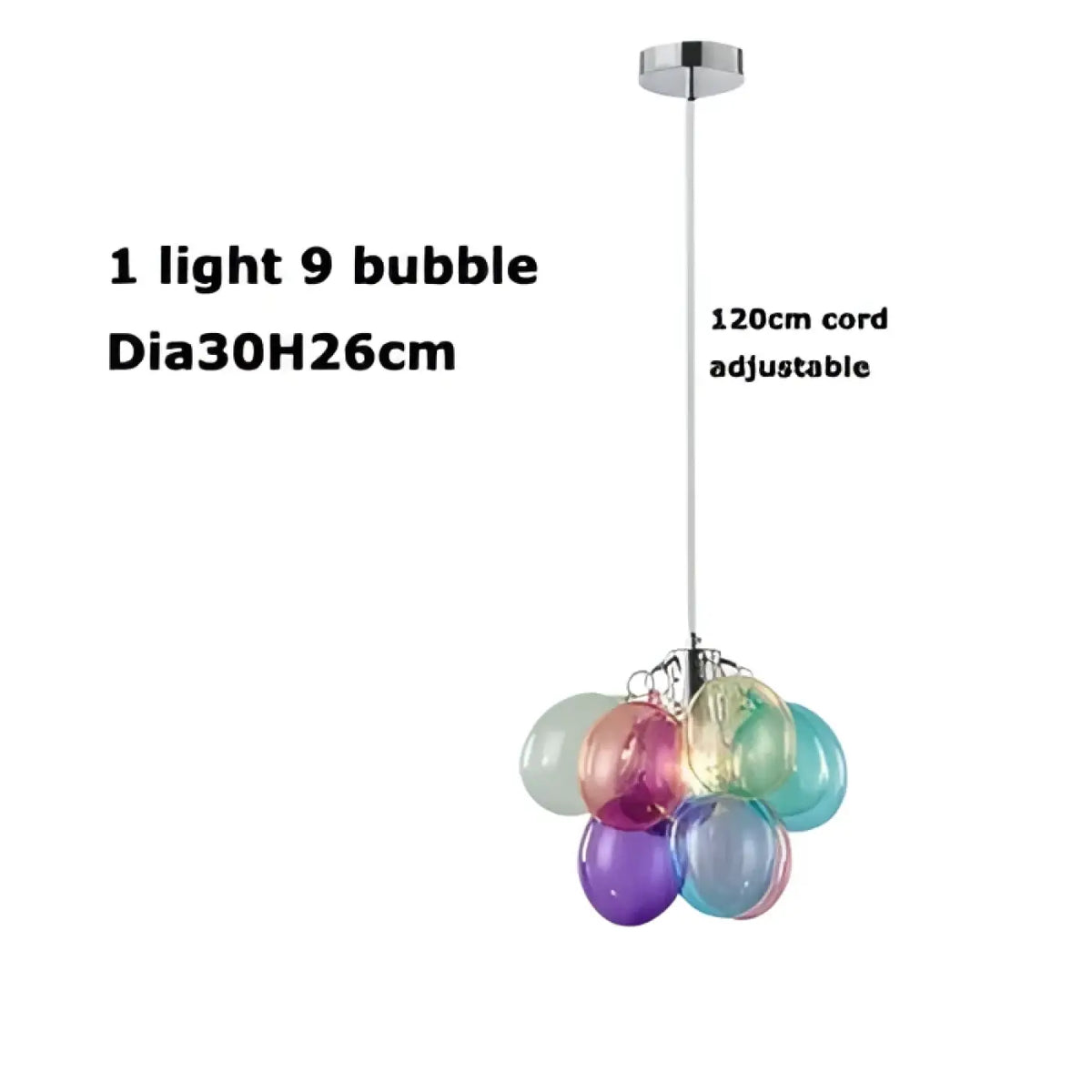 Lampe Suspendue en Verre Teinté pour Salle à Manger