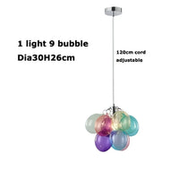 Lampe Suspendue en Verre Teinté pour Salle à Manger