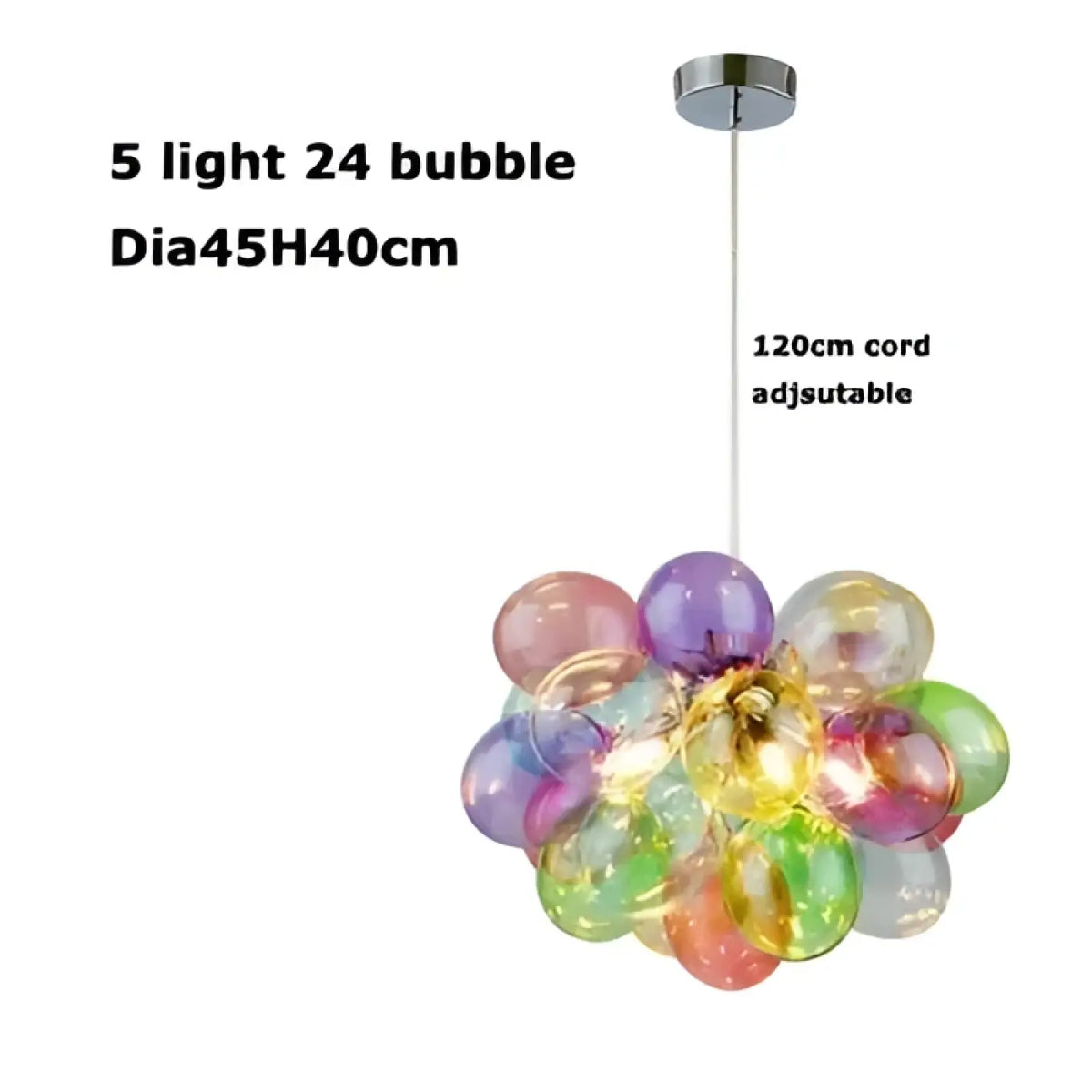 Lampe Suspendue en Verre Teinté pour Salle à Manger