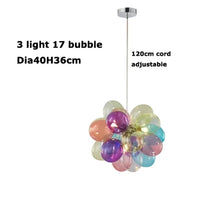 Lampe Suspendue en Verre Teinté pour Salle à Manger