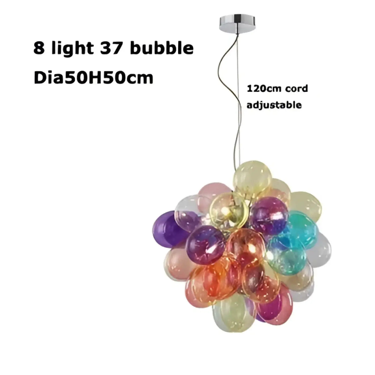 Lampe Suspendue en Verre Teinté pour Salle à Manger