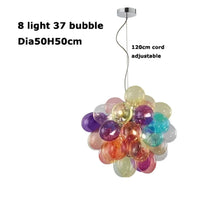 Lampe Suspendue en Verre Teinté pour Salle à Manger