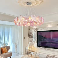 Lampe Suspendue Artistique en Verre Multicolore