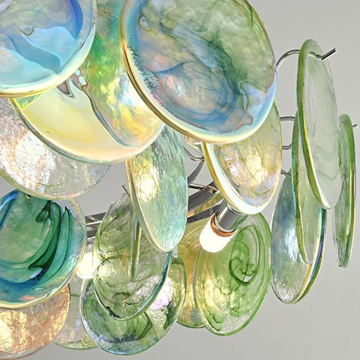 Lampe Suspendue Artistique en Verre Multicolore