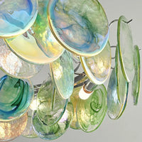 Lampe Suspendue Artistique en Verre Multicolore