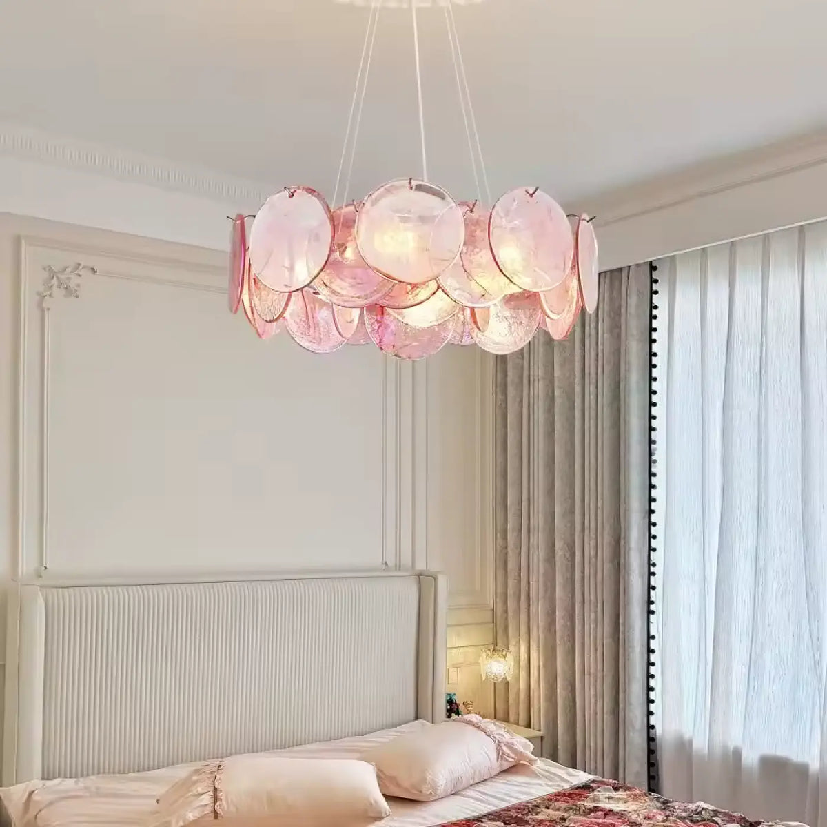 Lampe Suspendue Artistique en Verre Multicolore