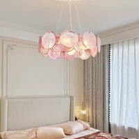 Lampe Suspendue Artistique en Verre Multicolore