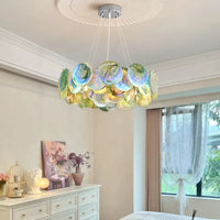 Lampe Suspendue Artistique en Verre Multicolore