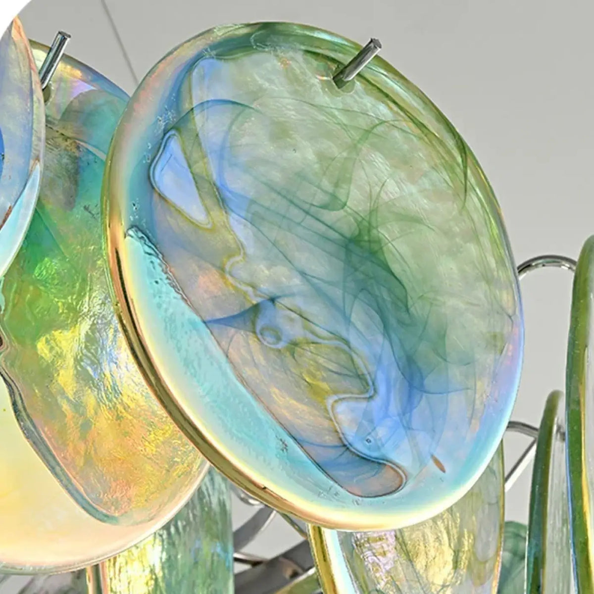 Lampe Suspendue Artistique en Verre Multicolore