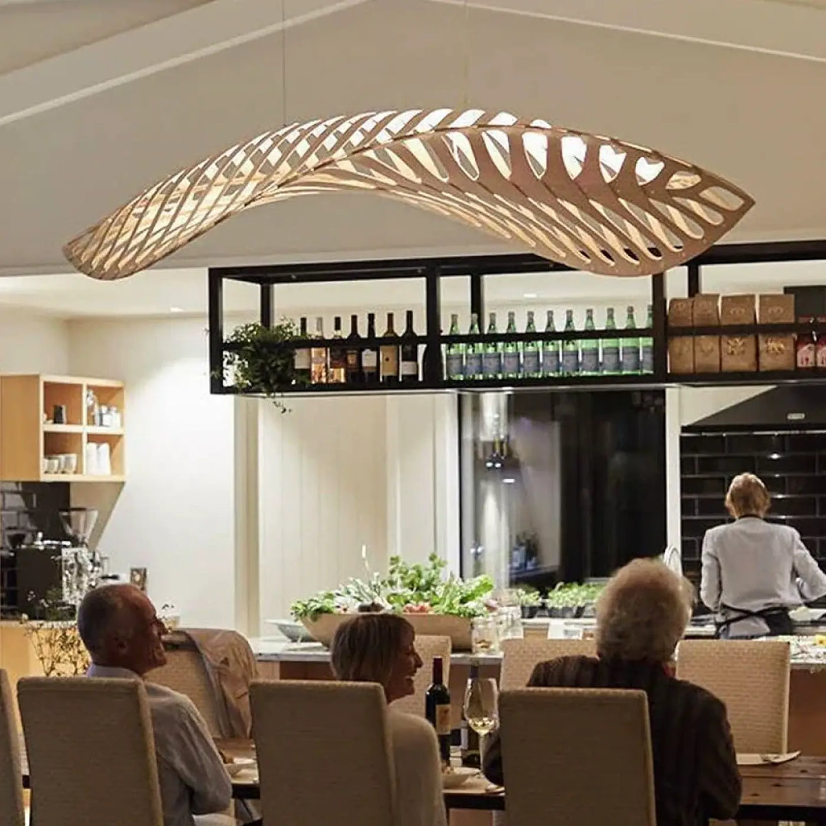 Suspension Bambou Futuriste pour Cuisine