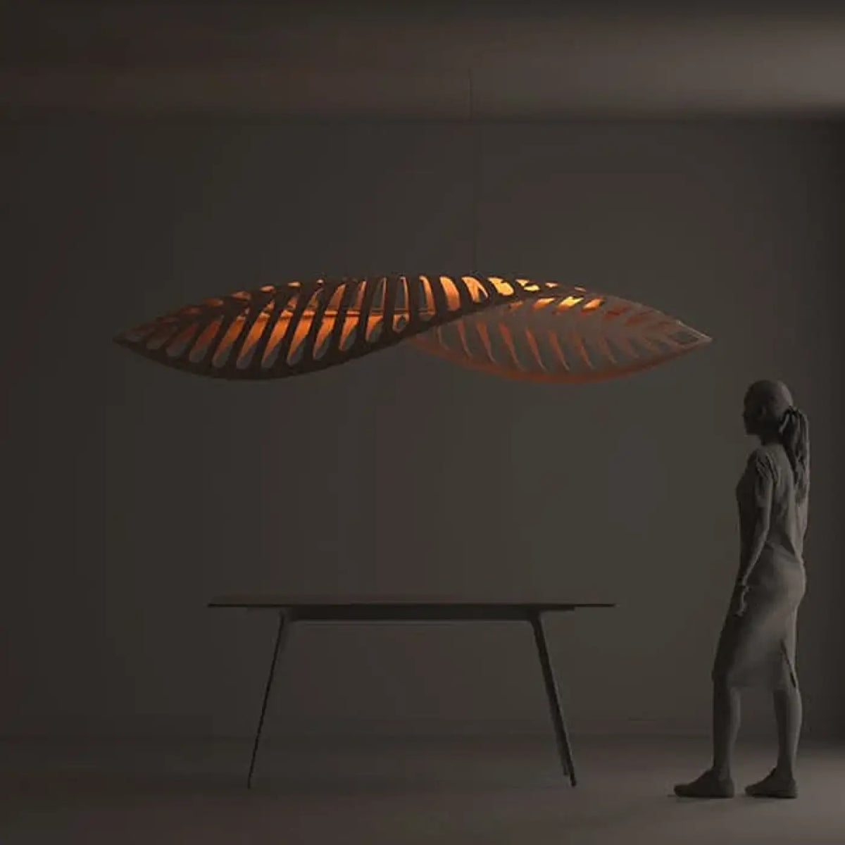 Suspension Bambou Futuriste pour Cuisine