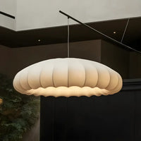 Lampe Suspendue Blanche Forme Citrouille