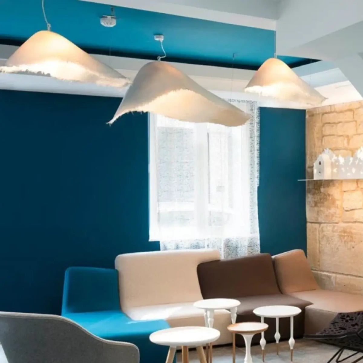 Suspension Blanche Design Haut de Gamme
