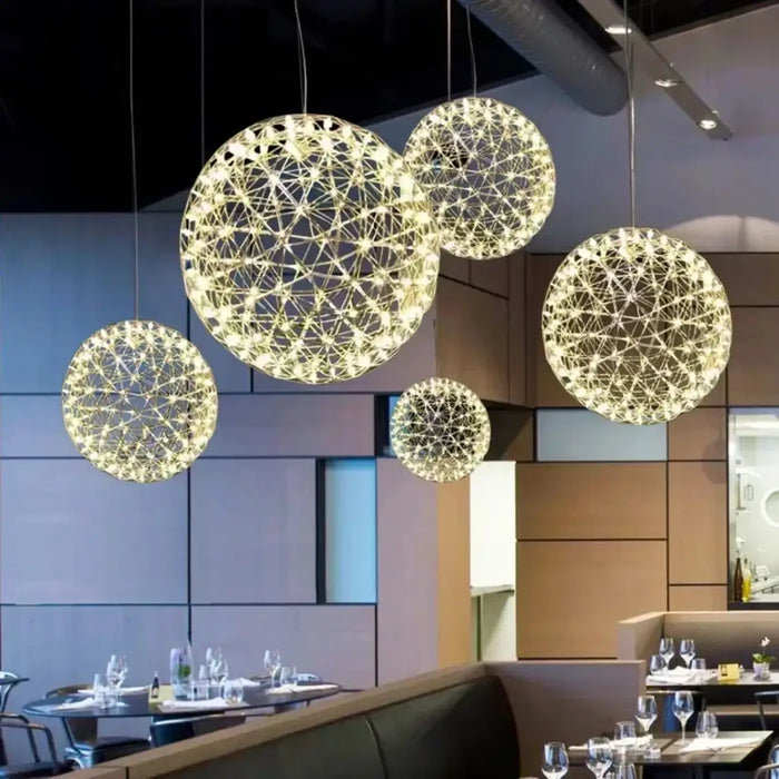 Suspension Boule LED pour Grande Hauteur sous Plafond
