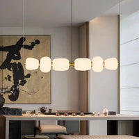 Suspension Boules de Verre et Laiton