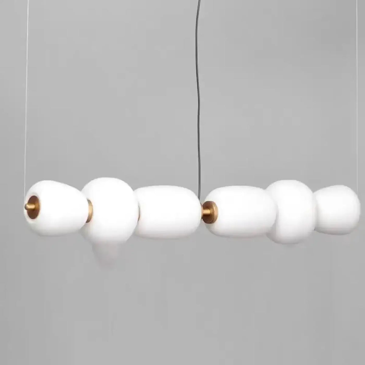 Suspension Boules de Verre et Laiton