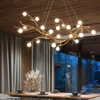 Lampe Suspendue Branche Naturelle en Bois