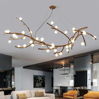 Lampe Suspendue Branche Naturelle en Bois