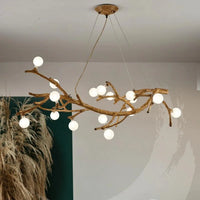 Lampe Suspendue Branche Naturelle en Bois