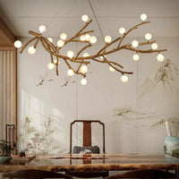 Lampe Suspendue Branche Naturelle en Bois
