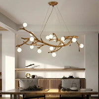 Lampe Suspendue Branche Naturelle en Bois