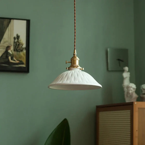 Lampe Suspendue en Céramique Vintage