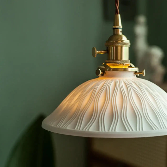 Lampe Suspendue en Céramique Vintage