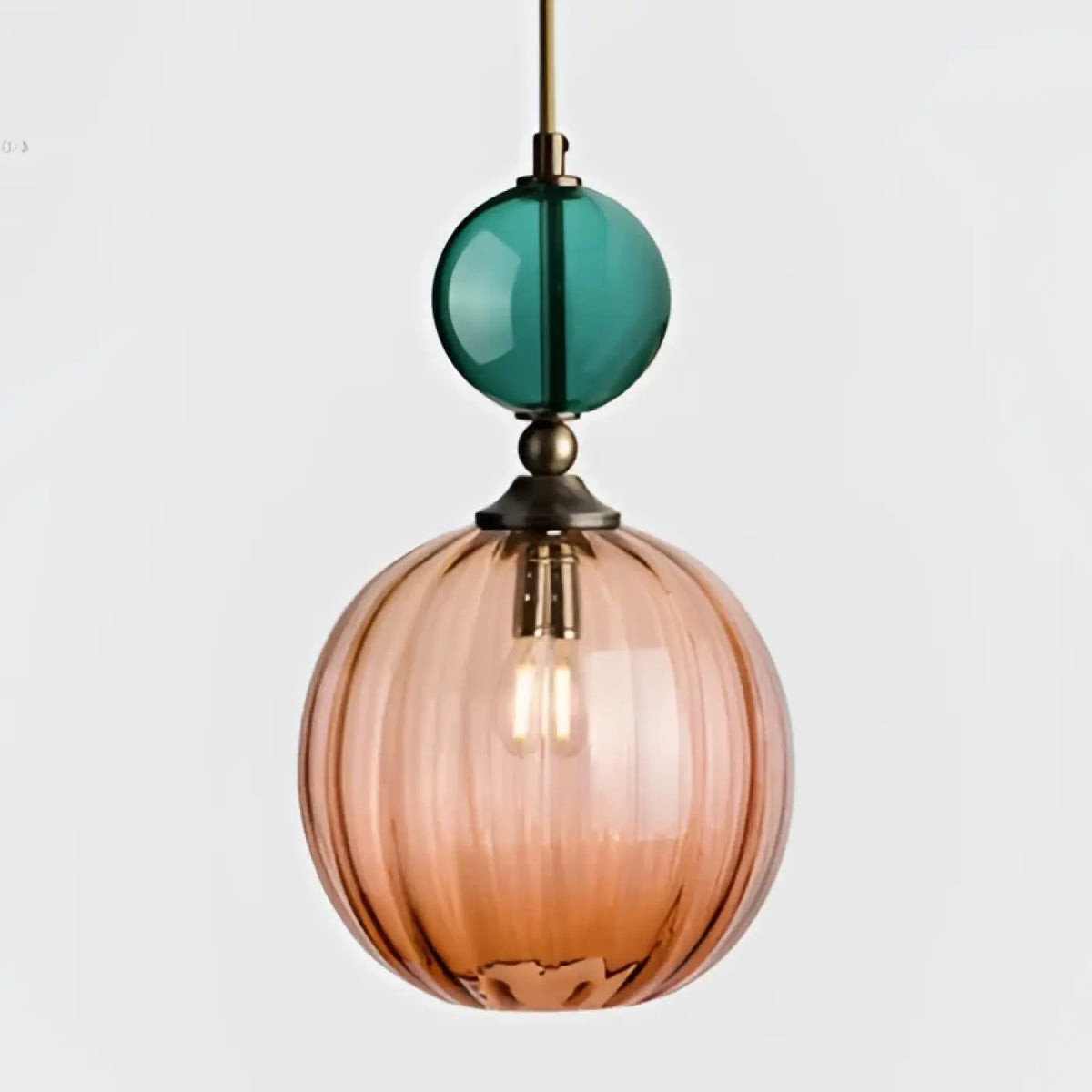Suspension Colorée en Verre Élégante