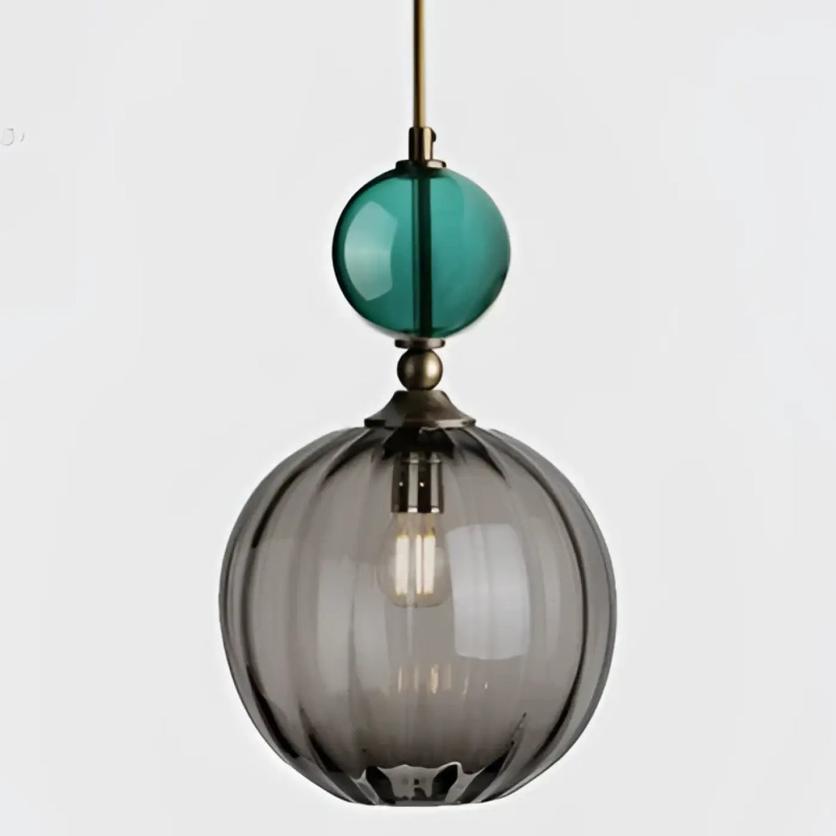 Suspension Colorée en Verre Élégante