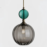 Suspension Colorée en Verre Élégante