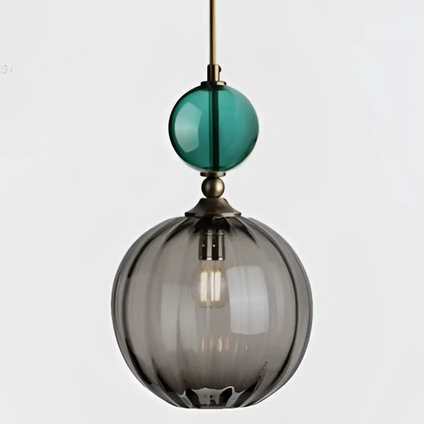 Suspension Colorée en Verre Élégante