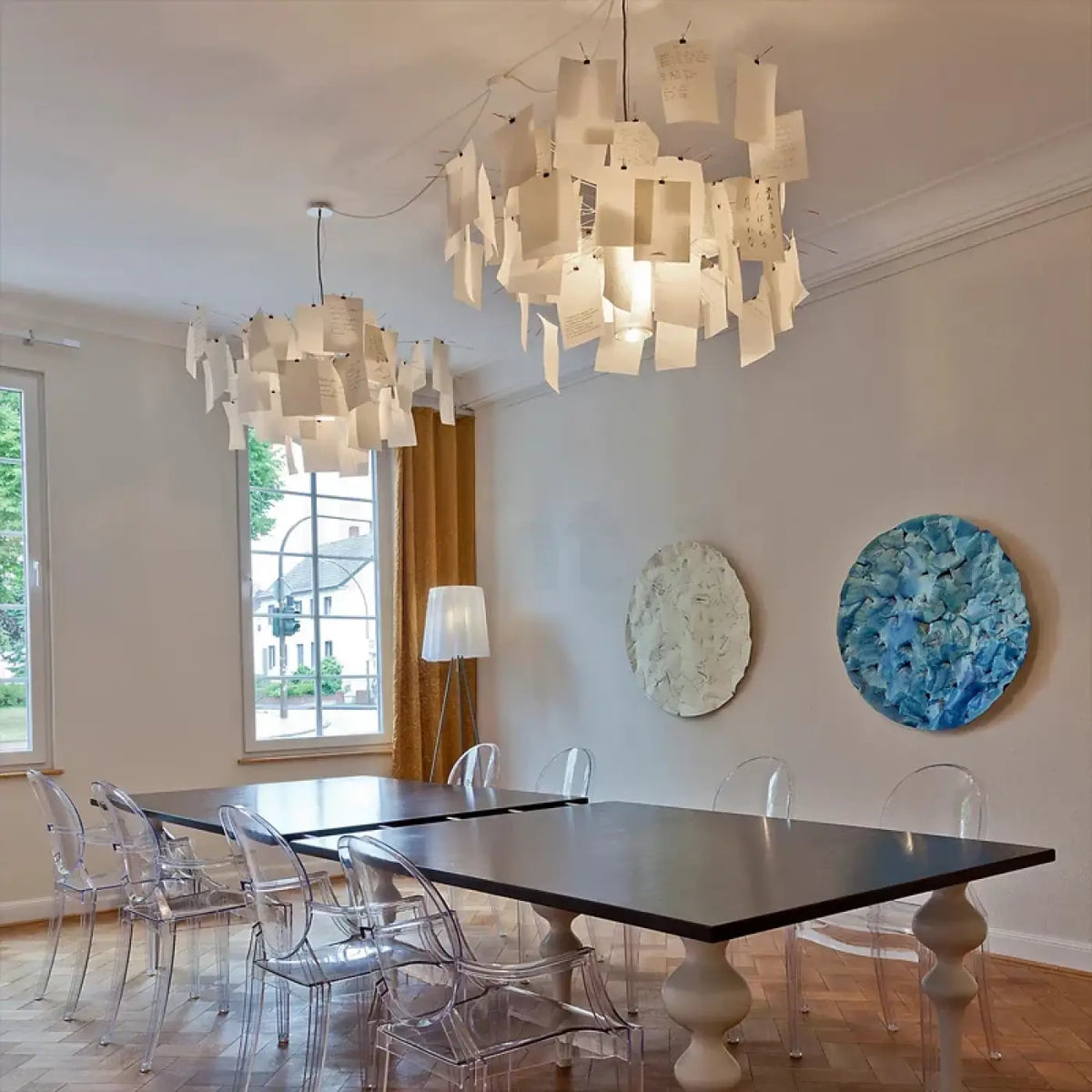 Lampe Suspendue Feuilles Décoratives