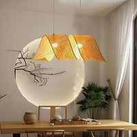 Lampe Suspendue en Bambou Naturel Tressé