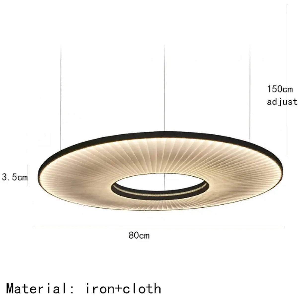 Suspension LED Blanc Cassé Design Moderne