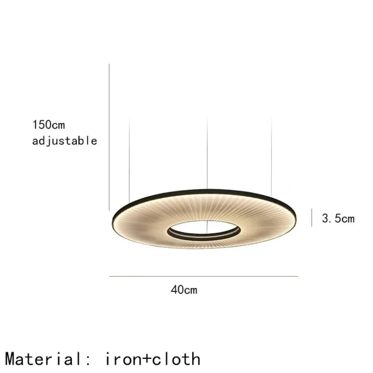 Suspension LED Blanc Cassé Design Moderne