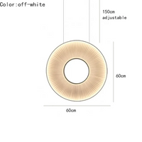Suspension LED Blanc Cassé Design Moderne